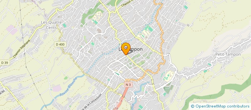 localisation de l'entreprise LA KAZ'O SOINS à LE TAMPON