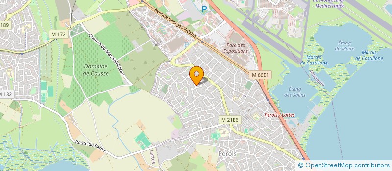 localisation de l'entreprise LA KAZ'ODILE  PEROLS