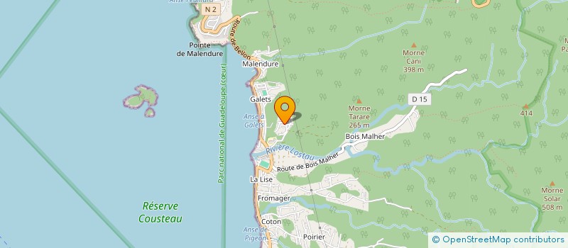 localisation de l'entreprise LA KAZA DU PONT à BOUILLANTE