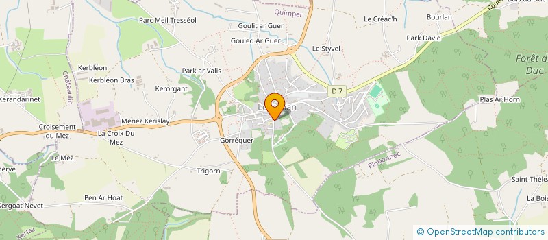 localisation de l'entreprise LA KEBEN  LOCRONAN