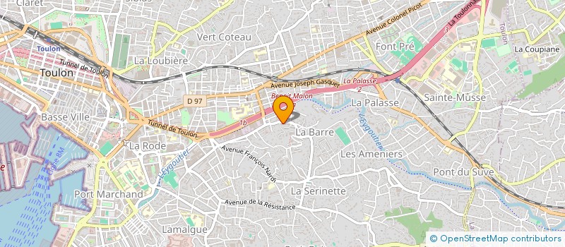 localisation de l'entreprise LA KEMI  TOULON