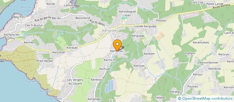 localisation de l'entreprise LA KERHEROU  MOELAN-SUR-MER