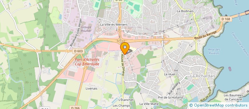 localisation de l'entreprise LA KINARDAIS  LA RICHARDAIS