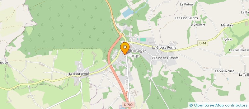 localisation de l'entreprise LA KLGJ  PLUC-L'HERMITAGE