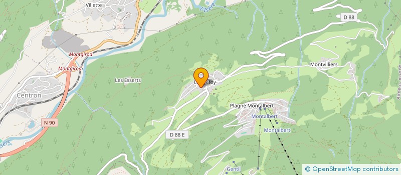 localisation de l'entreprise LA KOLA  AIME-LA-PLAGNE