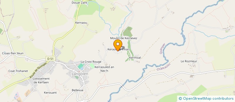 localisation de l'entreprise LA KONCIERGERIE TY-BARBARA  LANGOLEN