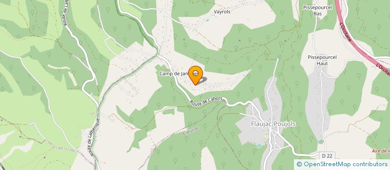 localisation de l'entreprise LA KOPE - EDITIONS THEATRALES  FLAUJAC-POUJOLS