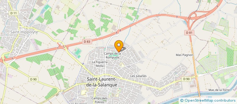 localisation de l'entreprise LA KORBERIE  SAINT-LAURENT-DE-LA-SALANQUE