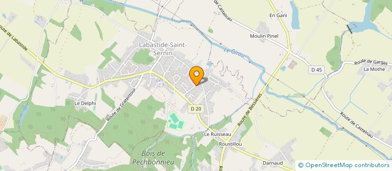 localisation de l'entreprise LA KORPO  LABASTIDE-SAINT-SERNIN