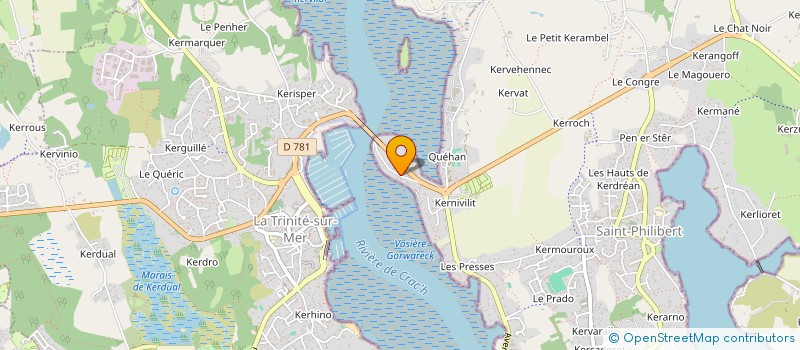 localisation de l'entreprise LA KORRIGANE  SAINT-PHILIBERT