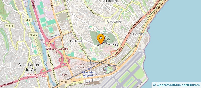 localisation de l'entreprise LA KOUPOLE à NICE