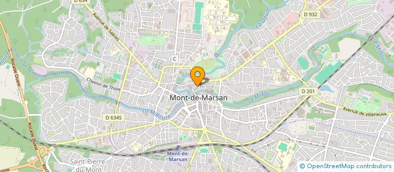 localisation de l'entreprise LA KREPERIE à MONT-DE-MARSAN
