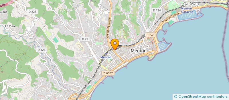 localisation de l'entreprise LA L B C à MENTON