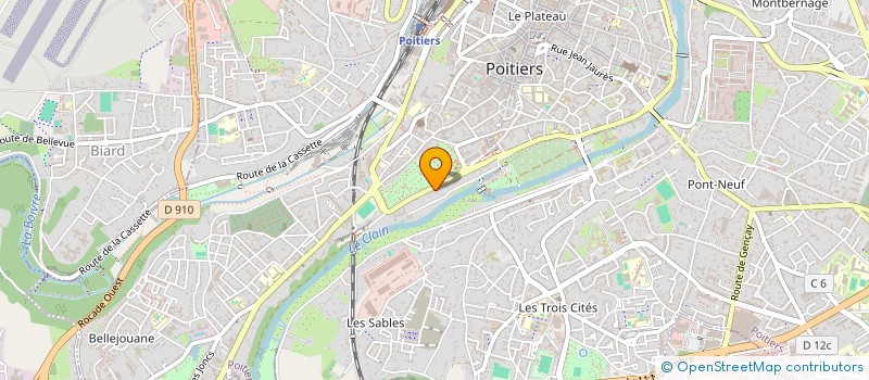 localisation de l'entreprise LA L.E.V.R.E.S à POITIERS