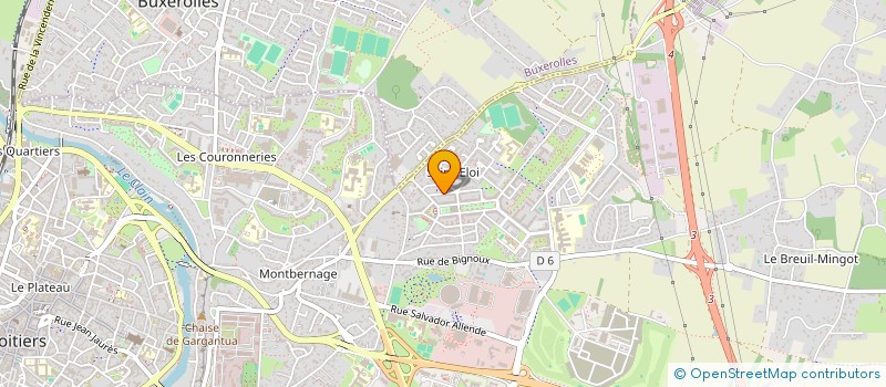 localisation de l'entreprise LA LA CHOEUR  POITIERS