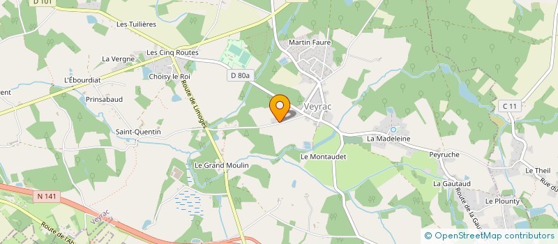 localisation de l'entreprise LA LADUCHE  VEYRAC