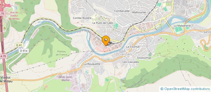 localisation de l'entreprise LA LADYBIRD à MILLAU