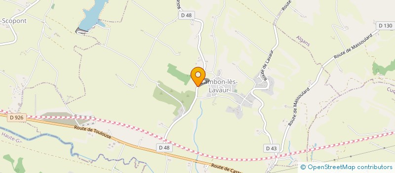 localisation de l'entreprise LA LAGADE  CAMBON-LES-LAVAUR