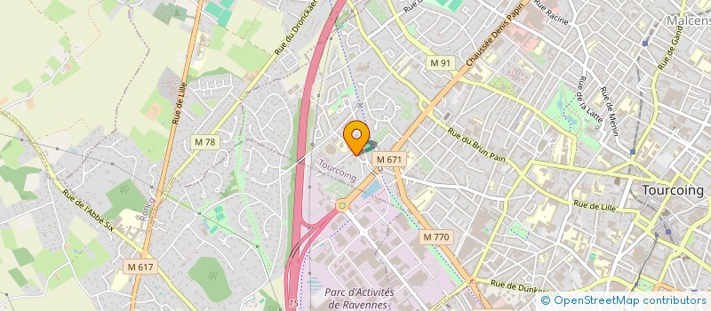 localisation de l'entreprise LA LAGUNA  TOURCOING