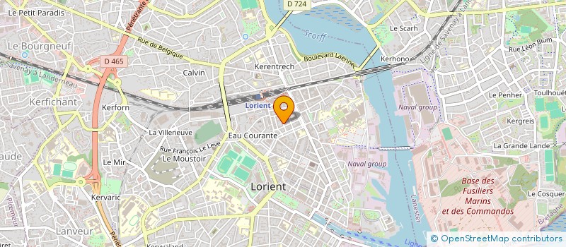 localisation de l'entreprise LA LAGUNE  LORIENT