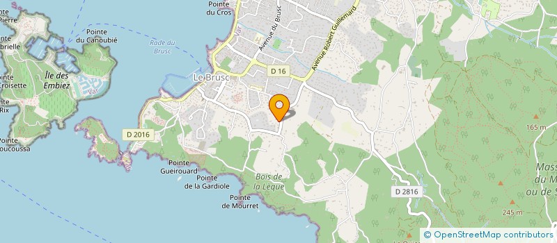 localisation de l'entreprise LA LAGUNE à SIX FOURS LES PLAGES