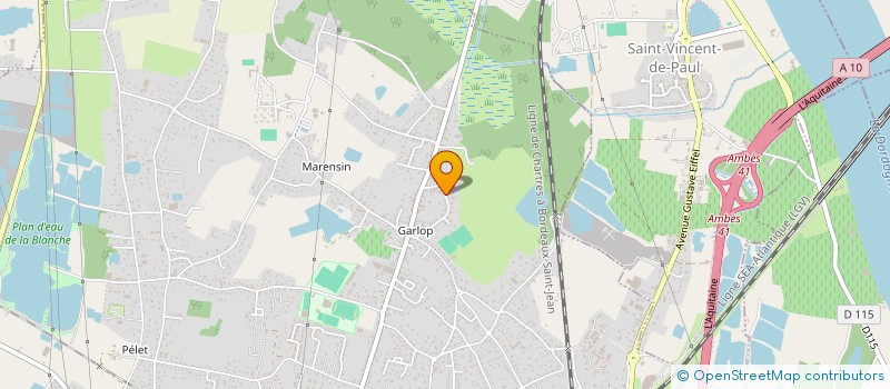 localisation de l'entreprise LA LAGUNE  AMBARES-ET-LAGRAVE