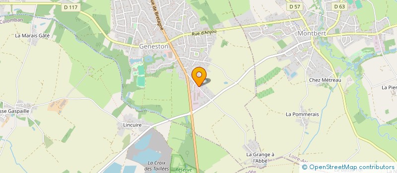 localisation de l'entreprise LA LAGUNE  GENESTON