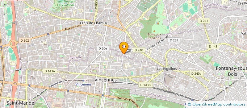 localisation de l'entreprise LA LAGUNE à MONTREUIL