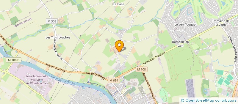 localisation de l'entreprise LA LAGUNE DE THAU  WAMBRECHIES