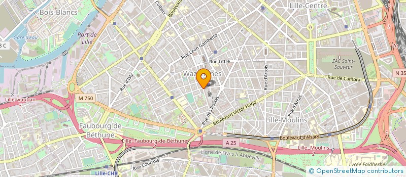 localisation de l'entreprise LA LAINIERE DE WAZEMMES à LILLE