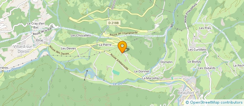 localisation de l'entreprise LA LAISSETIRE à BEAUFORT