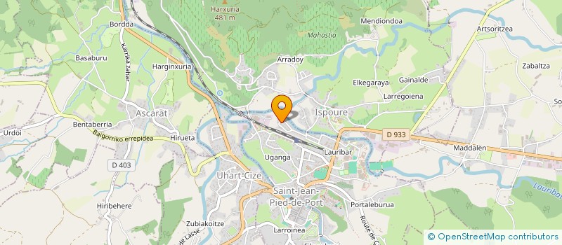 localisation de l'entreprise LA LAITERIE CAPRINE  SAINT-JEAN-PIED-DE-PORT