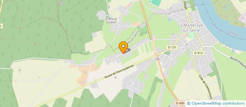 localisation de l'entreprise LA LAITIERE  ARELAUNE-EN-SEINE