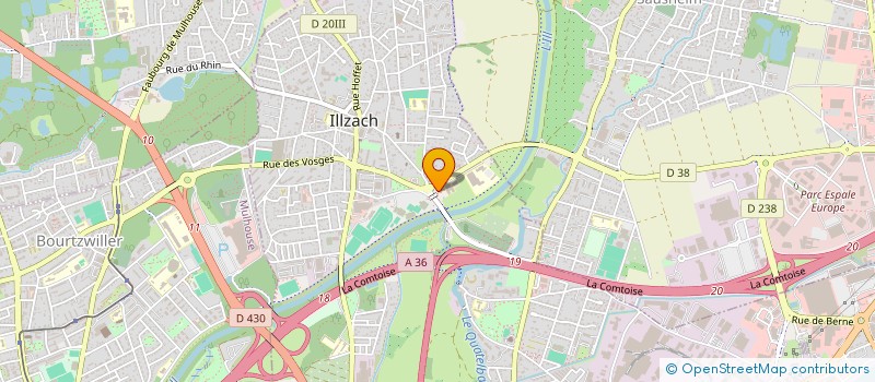 localisation de l'entreprise LA LAITUE  ILLZACH