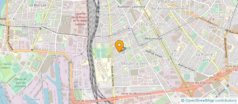 localisation de l'entreprise LA LAMASSOCIATION  VENISSIEUX