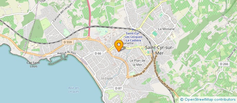 localisation de l'entreprise LA LAMPE DE CHEVET à SAINT-CYR-SUR-MER