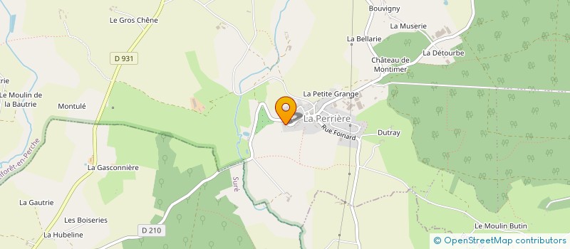 localisation de l'entreprise LA LAMPE LE NOYER à BELFORET-EN-PERCHE