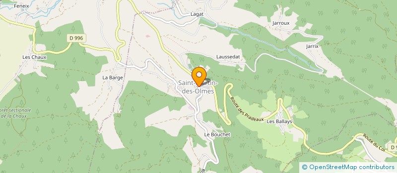 localisation de l'entreprise LA LANCEE AUVERGNE  SAINT-JUST