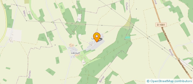 localisation de l'entreprise LA LANDAISE  ESCHES