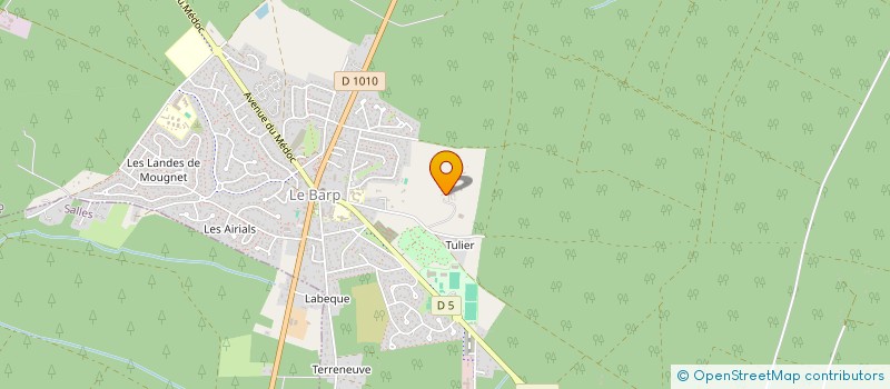 localisation de l'entreprise LA LANDAISE  LE BARP