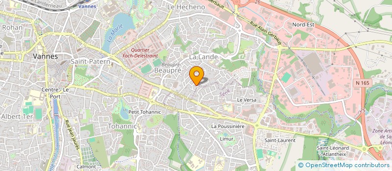 localisation de l'entreprise LA LANDE à VANNES