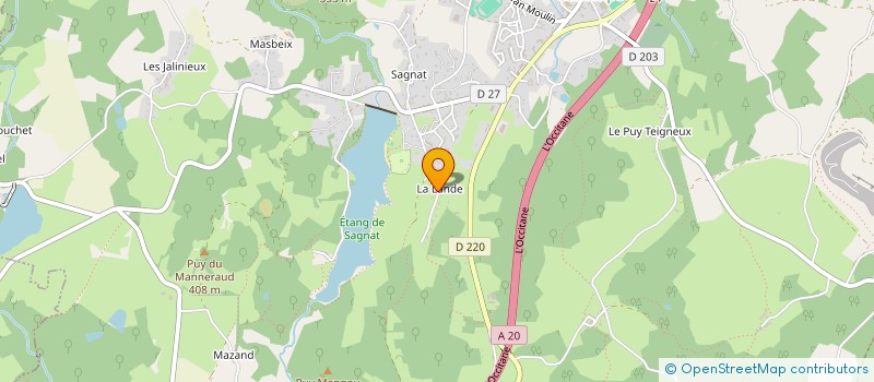 localisation de l'entreprise LA LANDE  BESSINES-SUR-GARTEMPE