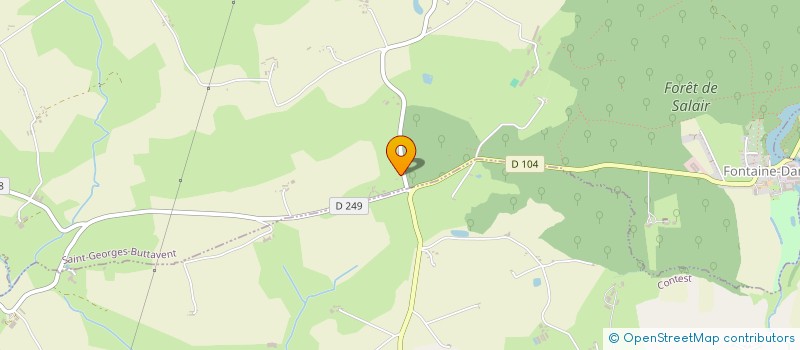 localisation de l'entreprise LA LANDE  MAYENNE