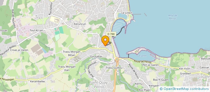 localisation de l'entreprise LA LANDE  PERROS-GUIREC