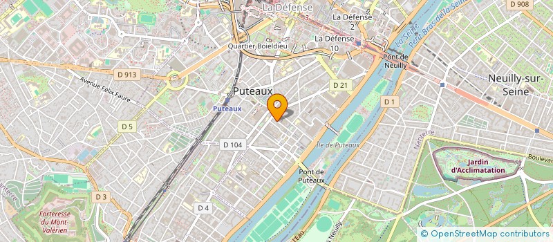 localisation de l'entreprise LA LANDE AUX CHENES  PUTEAUX