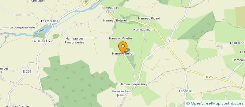 localisation de l'entreprise LA LANDE DE COTAUX  LE VAST