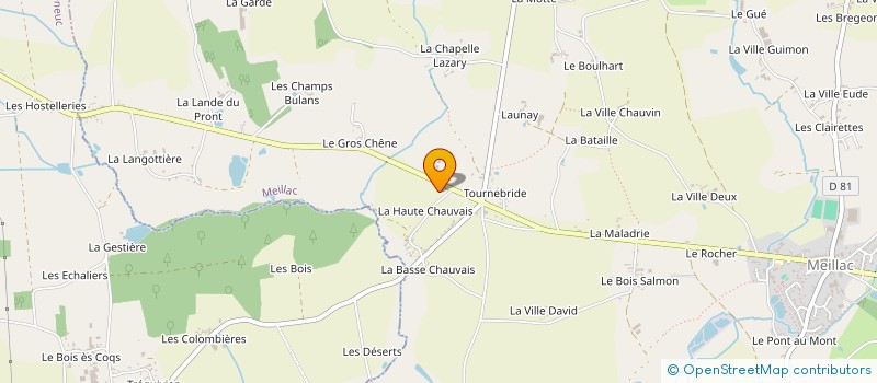 localisation de l'entreprise LA LANDE DE ROUIE à MEILLAC