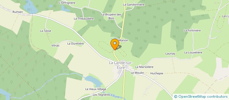 localisation de l'entreprise LA LANDE EN FETES  LONGNY LES VILLAGES