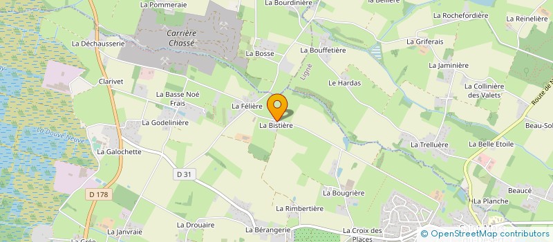 localisation de l'entreprise LA LANDE FOUGERE à SAINT-MARS-DU-DESERT