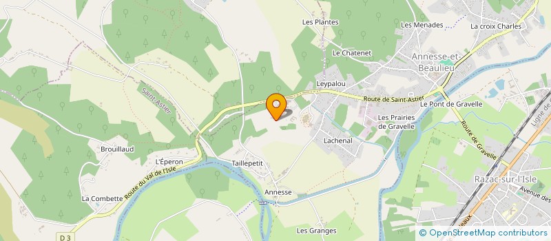localisation de l'entreprise LA LANDE REEDUCATION à ANNESSE-ET-BEAULIEU